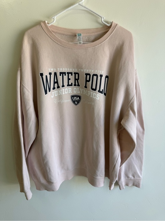 Lane Seven Tops - Preppy Sporty Light Pink Waterpolo Champion Sweatshirt size XL